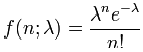 mathematical solution of the Poisson Probability function